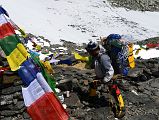 01 Climbing Sherpa Lal Singh Tamang Prays Before We Leave Mount Everest Advanced Base Camp 6400m For Lhakpa Ri Camp I 